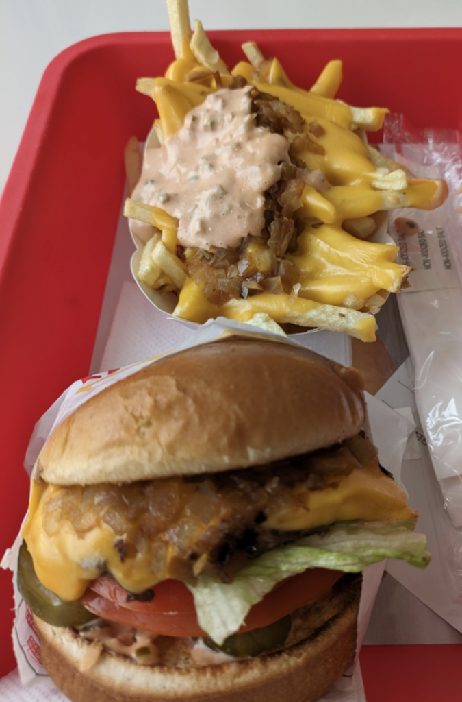 Cheese Burger & Fries (Animal Style)